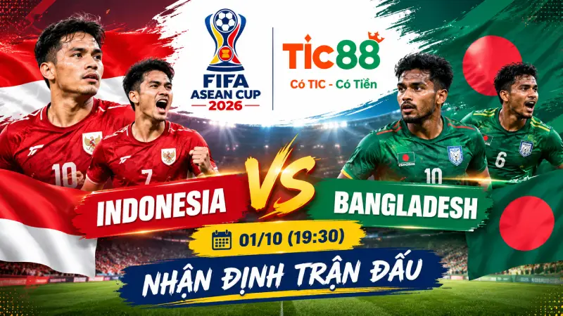 Nhận định Indonesia vs Bangladesh 01/10